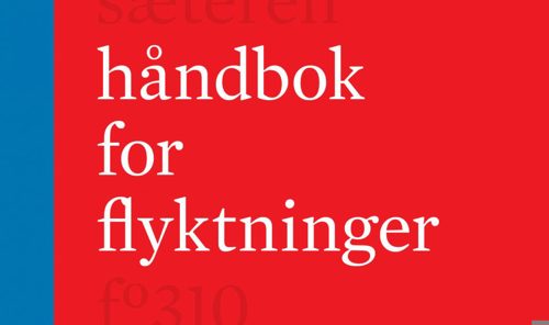 Foto av håndbok for flyktninger.