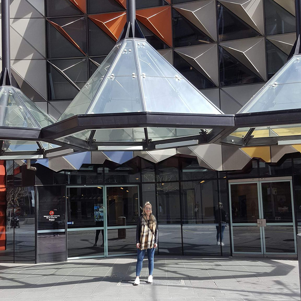 Silje Kristin Våla Walmann, student på Interiørarkitektur, er i Melbourne på utveksling