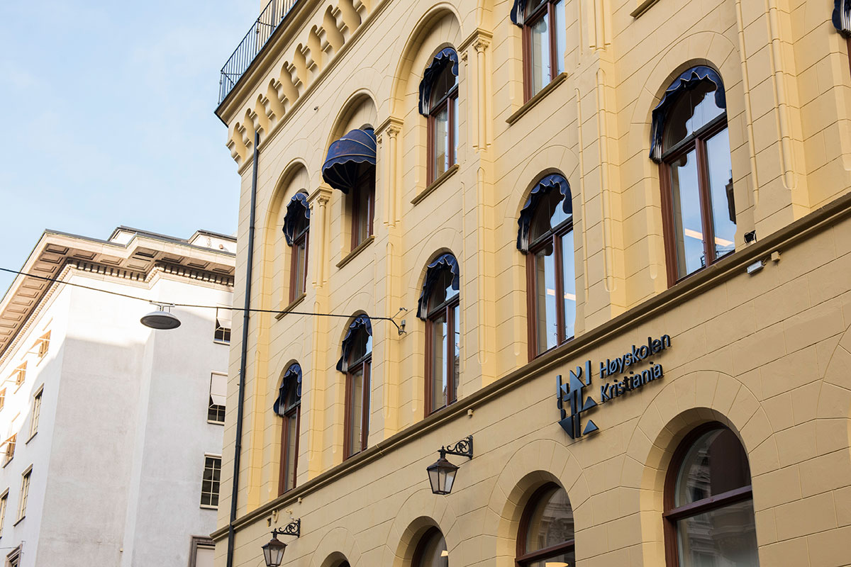 Fasade Høyskolen Kristiania
